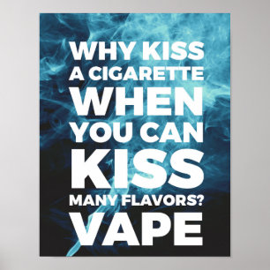 Póster Besar muchos sabores Vape
