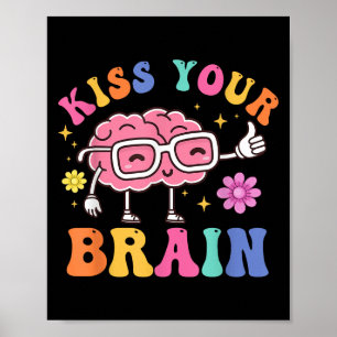 Póster Besar tu cerebro con fuerza con Gles Motivati