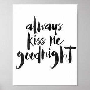 Póster Béseme siempre buenas noches