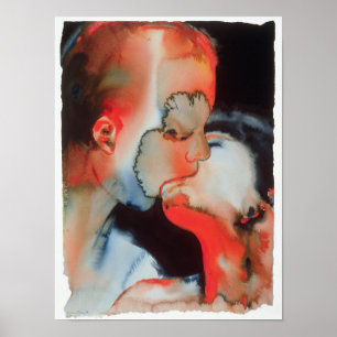 Póster Beso 1988 del primer