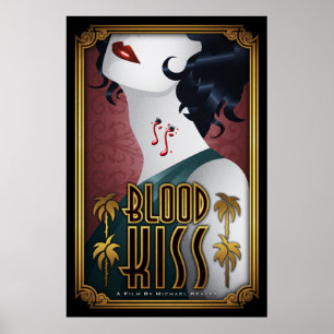 Póster Beso 24" de la sangre x36" cartel de película #1
