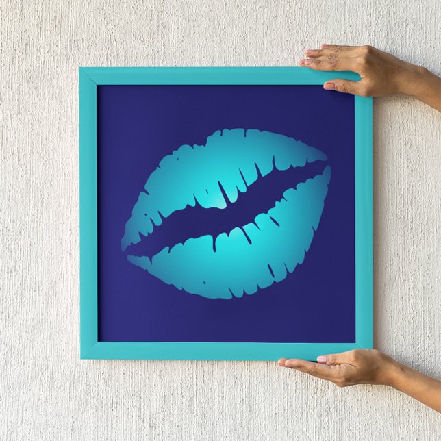 Póster Beso Azul Fresco (Subido por el creador)