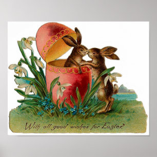 Póster Beso de conejo de Pascua
