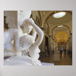 Póster Beso de Cupido y Psique, por Antonio Canova