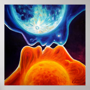 Póster Beso de sol y luna