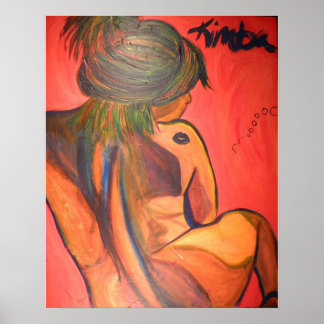 Póster 'Beso de tato', Poster, rojo, desnudo, Kimba más c