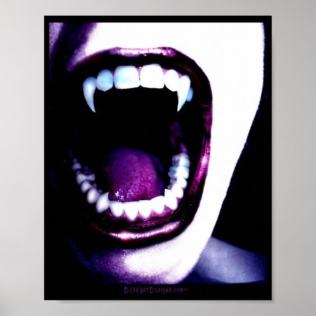 Póster Beso de vampiros 8x10 (Frente)