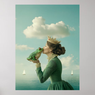 Póster Beso del príncipe de la rana