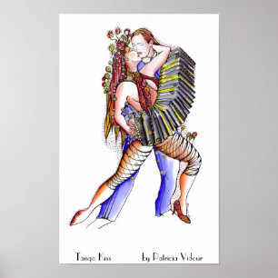 Póster Beso del tango