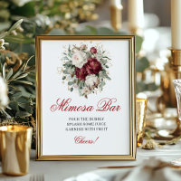 Beso floral burgundy Mimosa Bar Verdor dorado Sig
