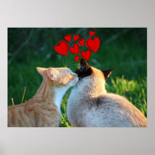 Póster Beso Kitty