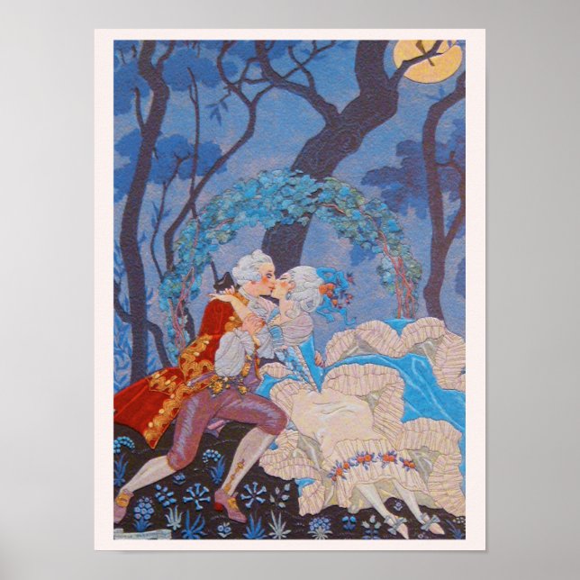 Póster Beso Marie Fashion Plate ~ Poster 16x12 (Frente)