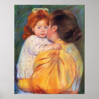 Póster Beso materno, Mary Cassatt
