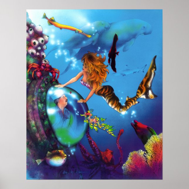 Póster Beso por un Poster marinero (Frente)