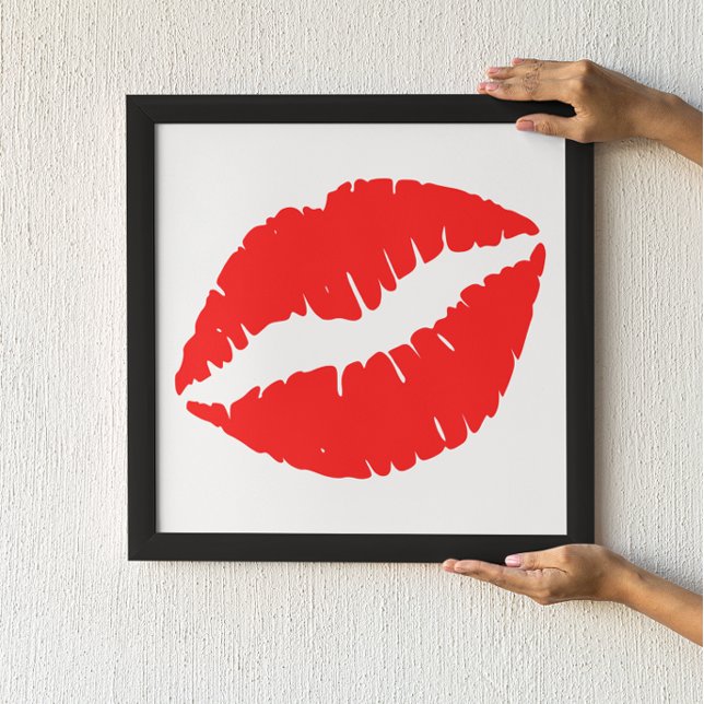 Póster Besos con Labial Rojo (Subido por el creador)
