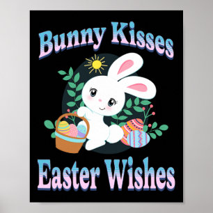 Póster Besos de conejo Semana Santa Deseos De Abundantes 