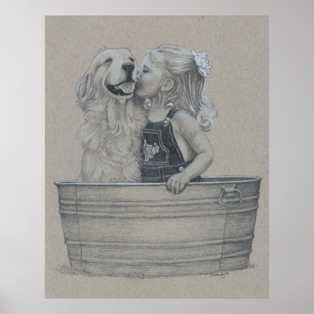 Póster Besos en una bañera (Frente)