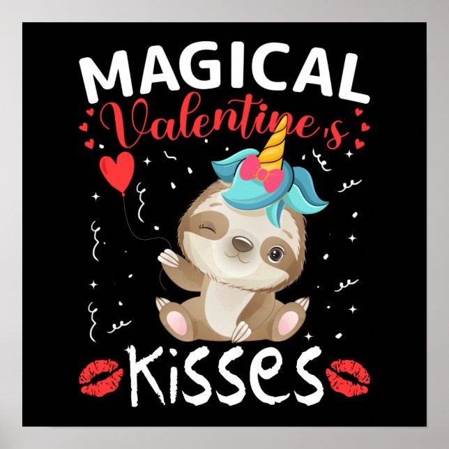 Póster Besos Mágicos de San Valentín (Frente)