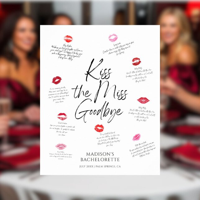 Póster Besos por el futuro Sra. Bachelorette Keepsake (Subido por el creador)