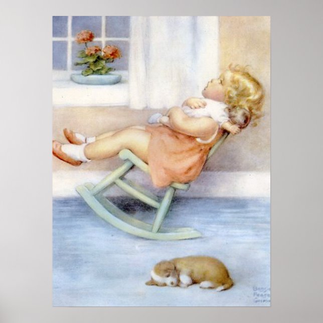 Póster Bessie Pease Guttman Adorable Pequeño Chica (Frente)