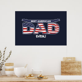 Póster Best American Dad Ever
