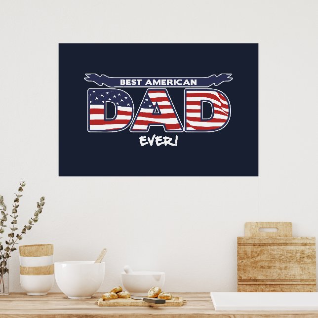 Póster Best American Dad Ever (Cocina)