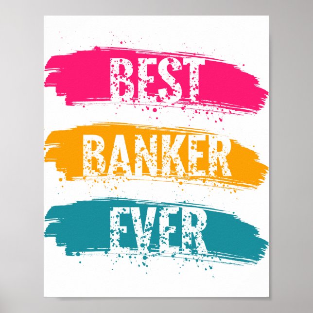 Póster Best Banker Ever (Frente)