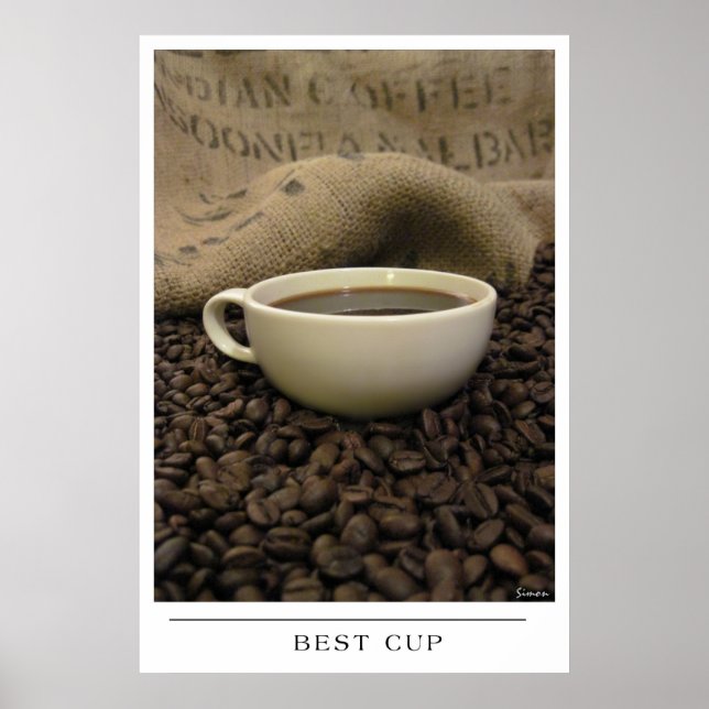 Póster Best Cup - Send Coffee Art (Frente)