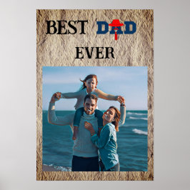 Póster Best dad ever cute photo