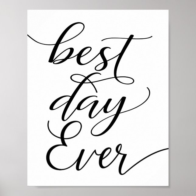 Póster Best Day Ever Wedding (Frente)