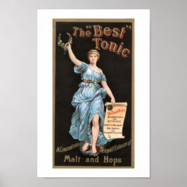 Póster Best Tonic Vintage Beer Advertisement