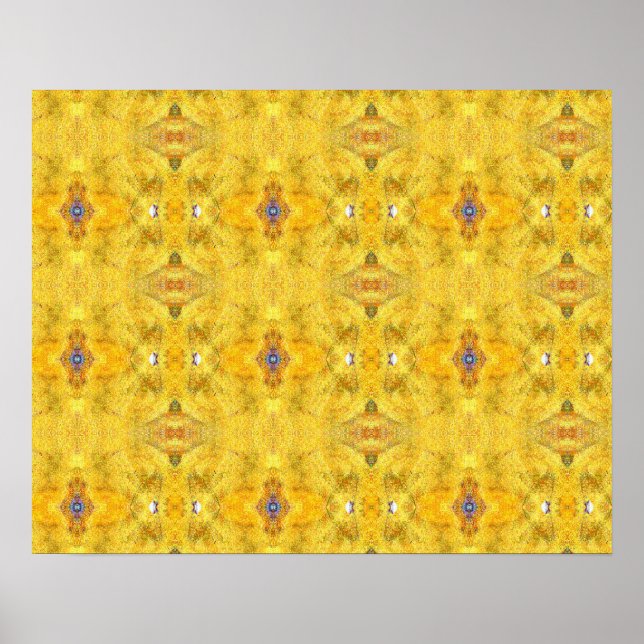 Póster Bestia Azul Corriendo Amarillo (Frente)