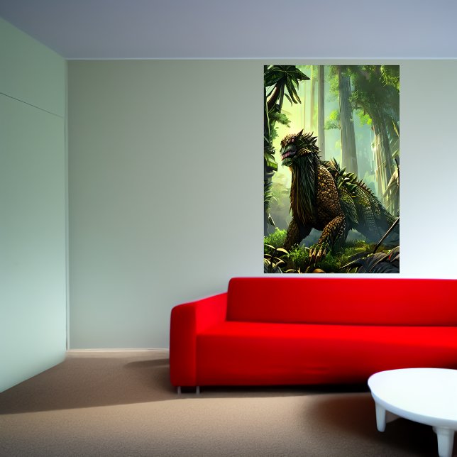 Póster Bestia de fantasía de selva en la jungla | Poster  (Subido por el creador)