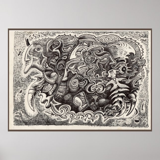 Póster Bestia Híbrida (Frente)