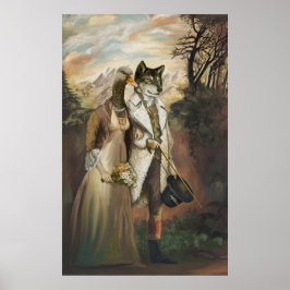 Póster Bestias nobles - Lobo con ropa de oveja