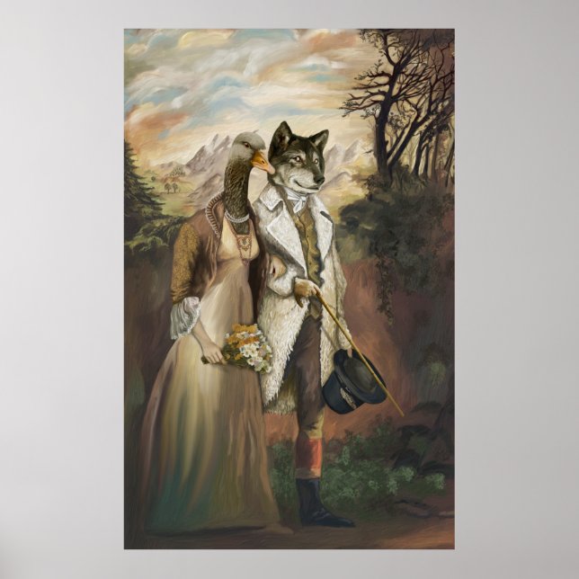 Póster Bestias nobles - Lobo con ropa de oveja (Frente)