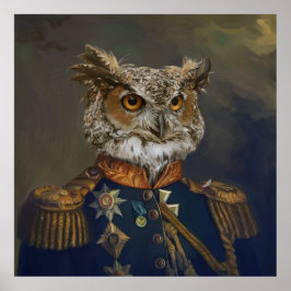 Póster Bestias nobles - Poster de lechuza