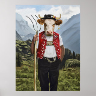 Póster Bestias nobles - Vaca dulce