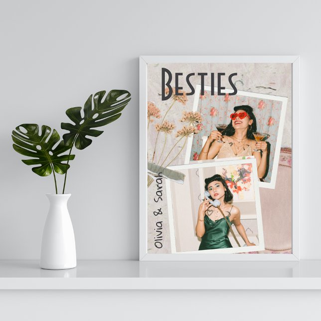 Póster Besties mejores amigos nombres personalizados foto (Subido por el creador)