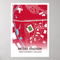 bet365 Stadium Poster - Home of Stoke City FC