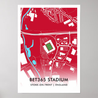 Póster bet365 Stadium Poster - Home of Stoke City FC