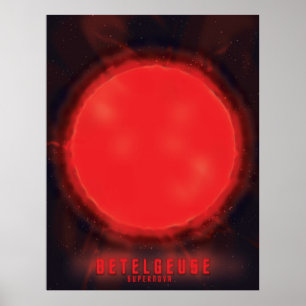 Póster betelgeuse supernova Space Art