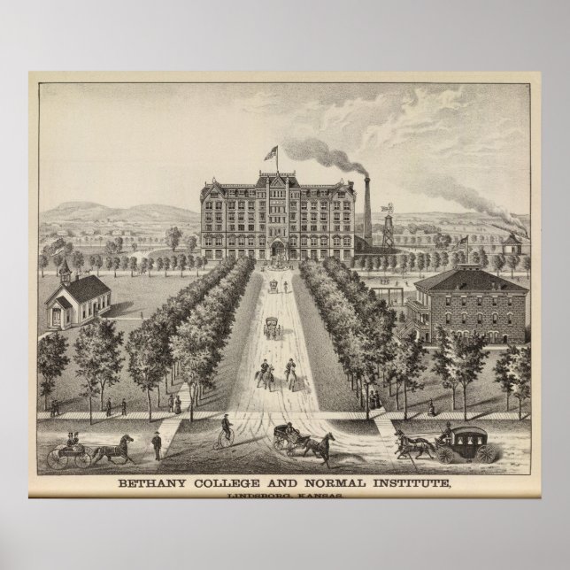 Póster Bethany College, Lindsborg, Kansas (Frente)