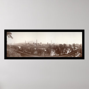 Póster Bethlehem Steel Works Photo 1896