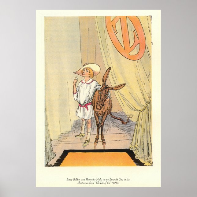 Póster Betsy Bobbin y Hank el Mule en la ciudad esmeralda (Frente)