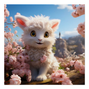 Póster Betsy - La cabra de bebé con cariño