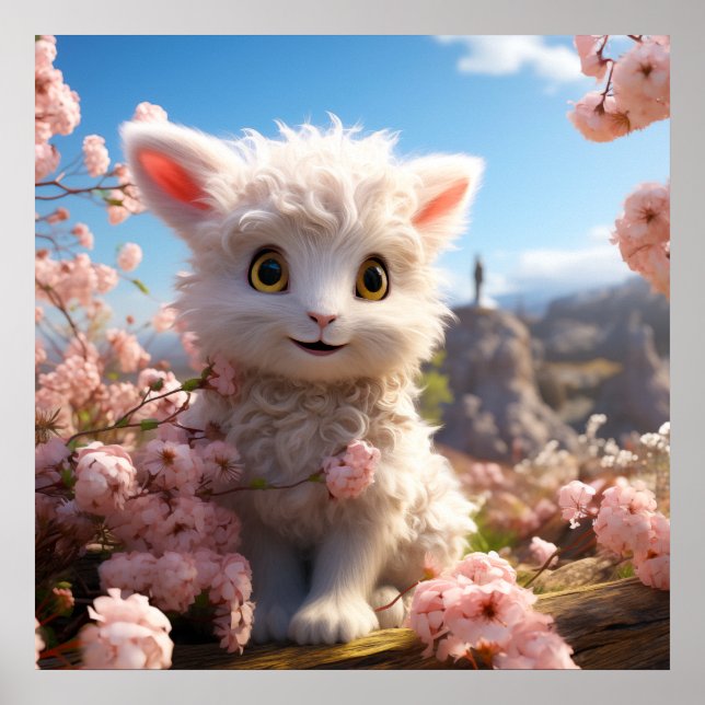 Póster Betsy - La cabra de bebé con cariño (Frente)