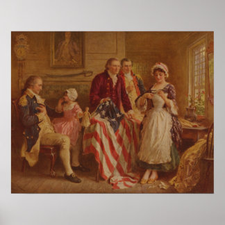 Póster Betsy Ross, 1777, JLG Ferris, c1930