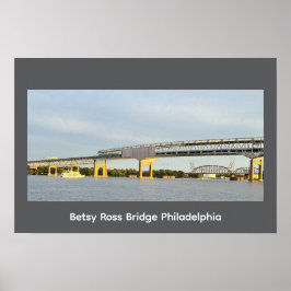 Póster Betsy Ross Bridge Philadelphia Poster