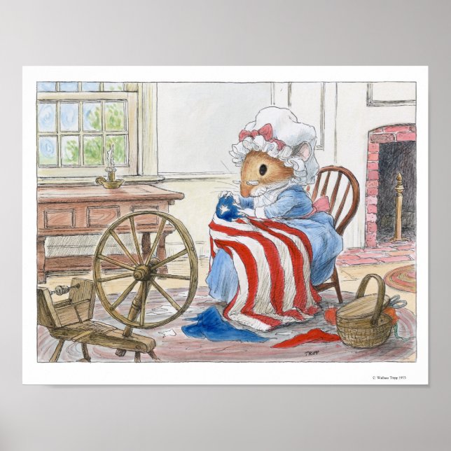 Póster Betsy Ross por Wallace Tripp Print (Frente)